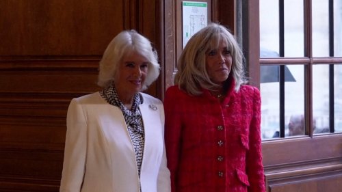 Face Off: Queen Camilla and Brigitte Macron Challenge Each Other to a Game of Ping Pong