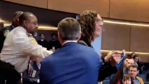 Trans activist confronts Nancy Mace at Georgetown conference