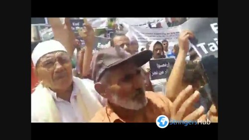 Demonstration to demand the end of the siege in Taiz, Yemen