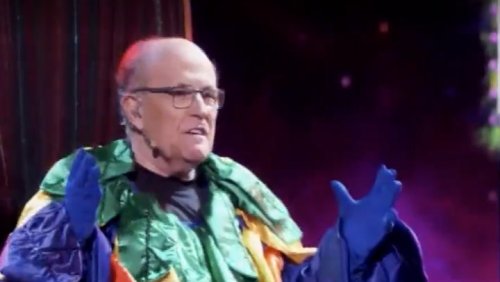 Masked Singer panelist Ken Jeong walks off stage as Rudy Giuliani unmasked