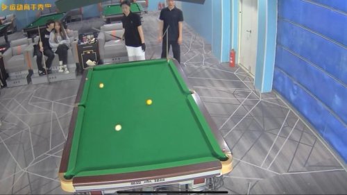 China: Woman sinks all pool balls with one shot in China