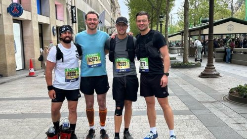 Man runs marathon - in SKI BOOTS