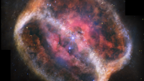 Space Venn Diagram: Webb Spots Cosmic Rings in a Star's Dramatic Death Spiral