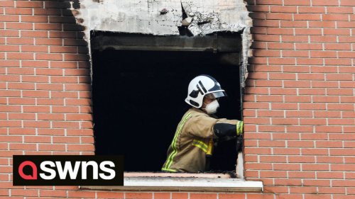 Man dead and eight in hospital after fire at block of flats in Bristol