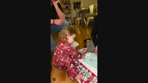 'Oh Goodness': Toddler Has Adorable Reactions While Opening Christmas Presents