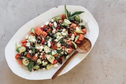 This watermelon chopped salad is the no-cook dinner you’ll crave all season
