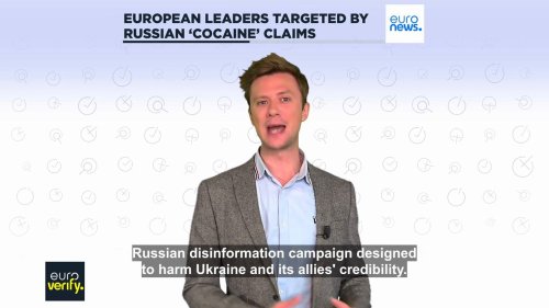 Fact check: Macron, Merz and Starmer targeted by Russian 'cocaine' claims