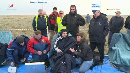 Soyuz MS-26 spacecraft carrying Expedition 72 crew lands in Kazakhstan