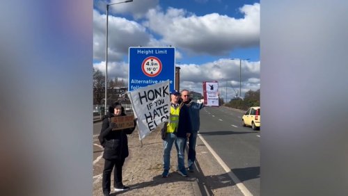 ‘Honk if you hate Elon’: Protests against Musk’s Tesla spread to London