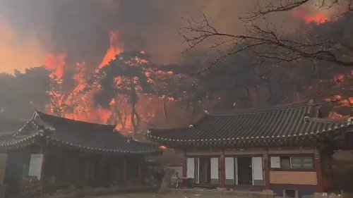 South Korea: Historic 1,000-Year-Old Temple Destroyed by Wildfires