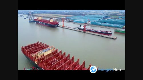 The World's Largest Newly Built Container Ship in Suzhou, China 1 ...