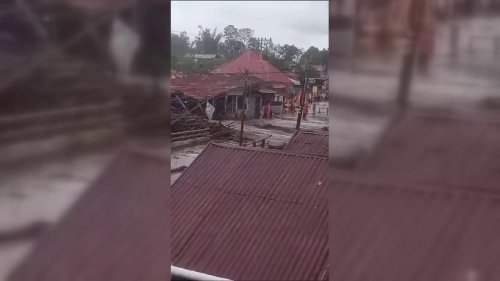 Heavy Floods Hit Indonesia's West Sumatra