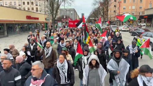 Sweden: Pro-Palestine protesters march in Stockholm against Israeli offensive in Gaza
