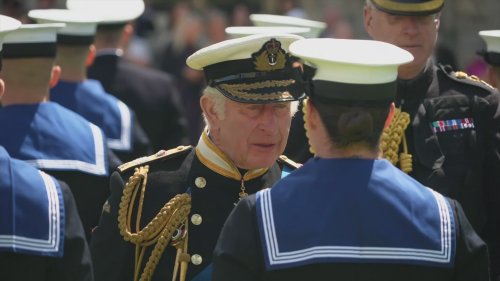 King honours Navy personnel who took part in Queen's funeral