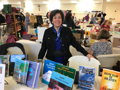 Book signing in Methuen, MA at St. Lucy Church Sodality Craft Fair today oct 21, 2017 9-3