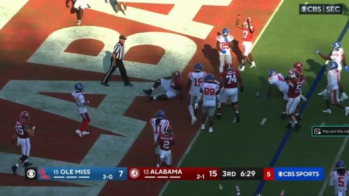Ty Simpson Converts 2-point Conversion