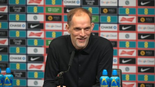 New England manager Thomas Tuchel reacts to Prince William’s royal seal of approval