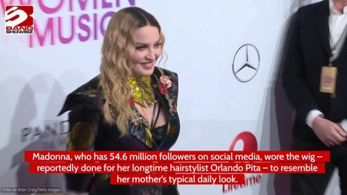 Madonna ‘channels’ late mother by recreating her hairstyle with brunette wig