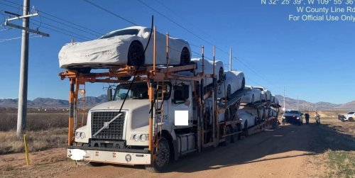 Someone stole an entire semi-truck hauling Corvettes