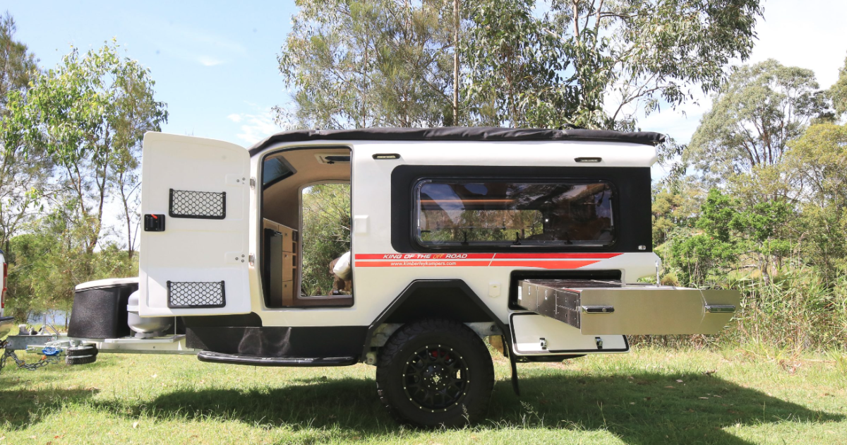 Kube teardrop camper is a stunning panoramic pod ready for the Outback