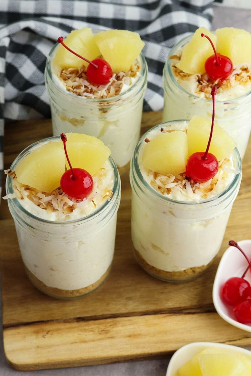 No-Bake Piña Colada Cheesecake for a Tropical Treat