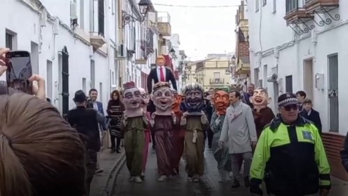 Donald Trump effigy shot and burned in Spanish Easter celebrations