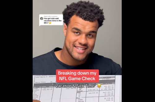 Let an NFL player with a rich new deal break down his game check for you