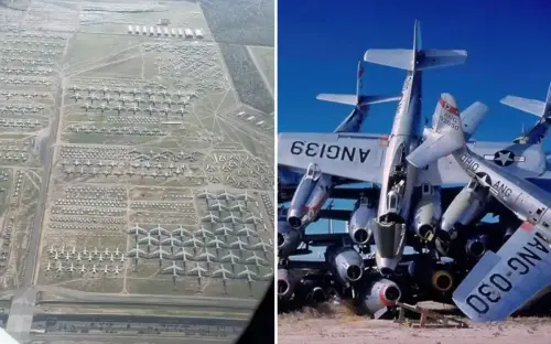 World’s largest aircraft boneyard spans 2,600 acres and has over 4,000 planes