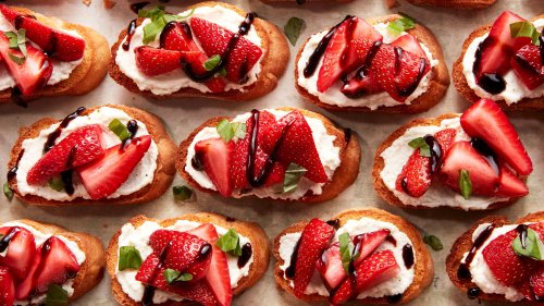 Strawberry Balsamic Bruschetta Is Our Favorite Twist On The Classic App