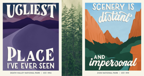 'Somewhat bland' 16 national park posters based on their worst reviews