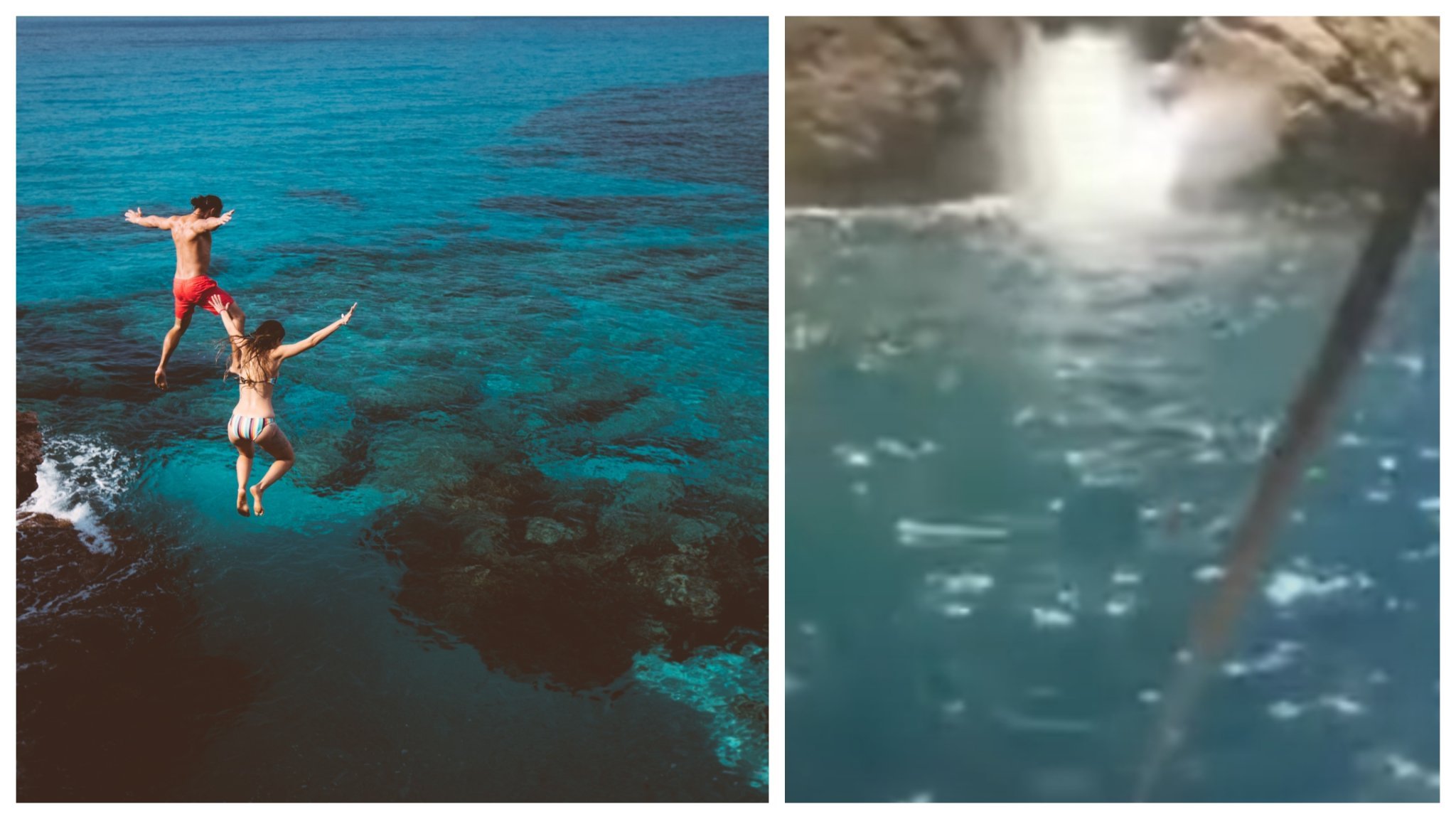 Father Dies While Attempting Cliff Jumping Stunt As His Horrified Family Flims