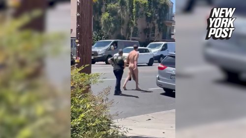 Naked man steps out of truck after crash in Van Nuys, walks away from scene