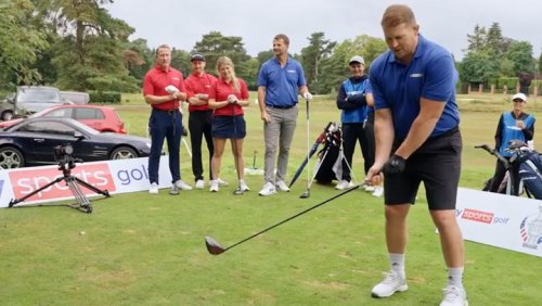 England rugby legend and Arsenal icon show off golf skills ahead of Ryder Cup