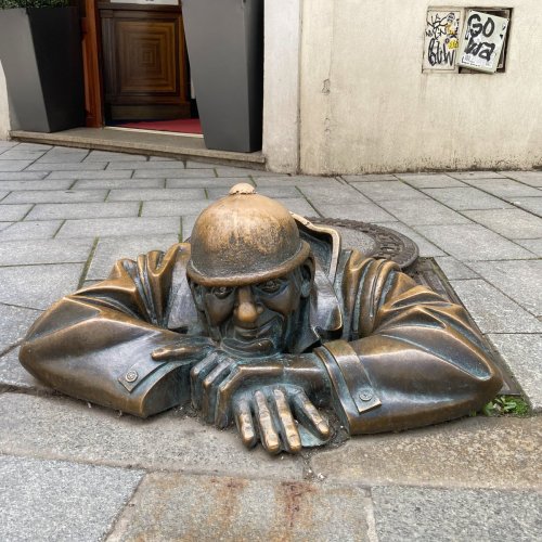 Meet the Cheeky Sewage Worker Who Became a City Icon