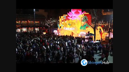 Visitors Attend The 37th China Qinhuai Lantern Festival at Confucius Temple in Nanjing, China 1
