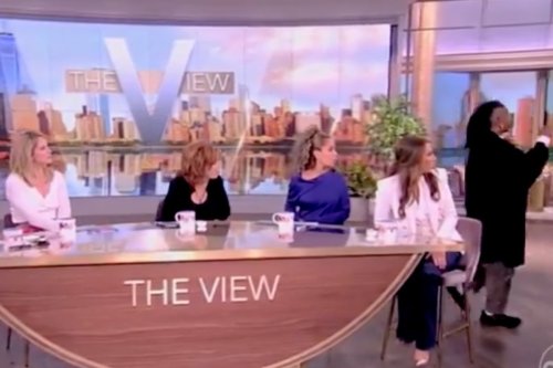 Watch Whoopi Goldberg confront audience member live on "The View" set