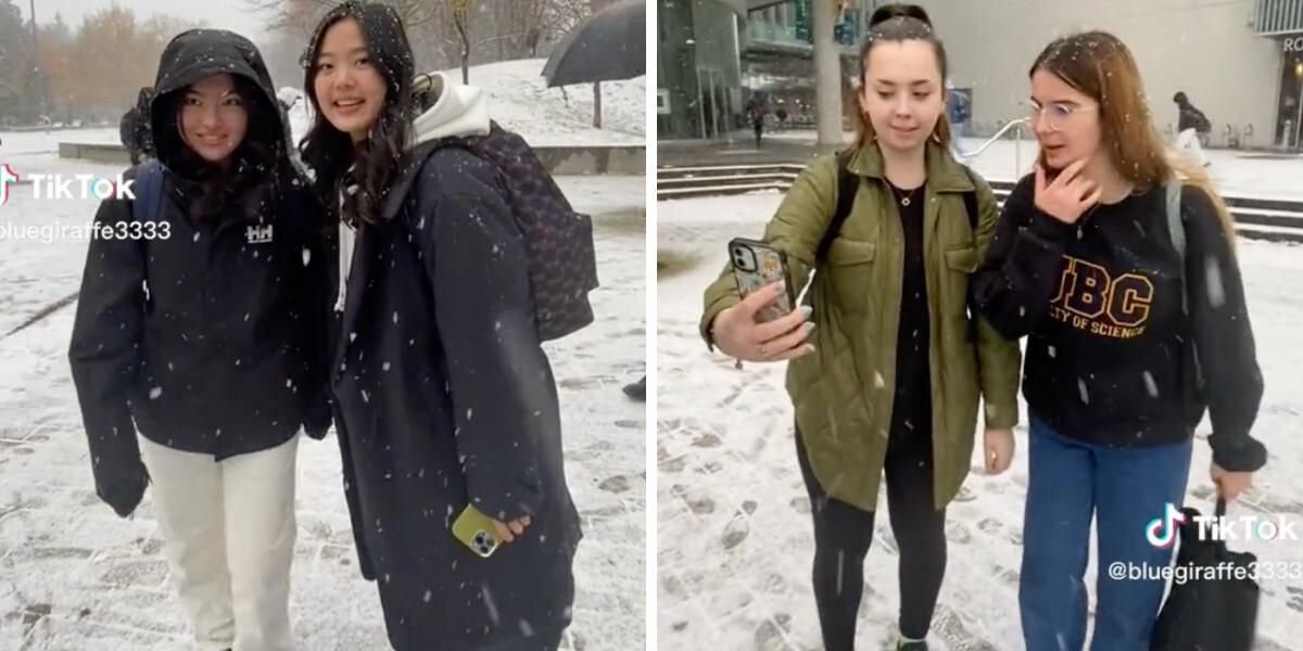 This TikTok Shows How People In Vancouver Dress In The Snow Compared To Alberta