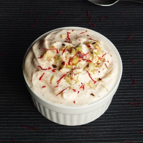 This Indian Dessert is made with Greek Yogurt and takes only 5 Minutes