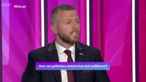 Reform&rsquo;s Rob Kenyon refuses to apologise to Carol Vorderman for &lsquo;crass&rsquo; comment