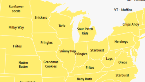 The Most Popular Junk Food in Every State, Mapped