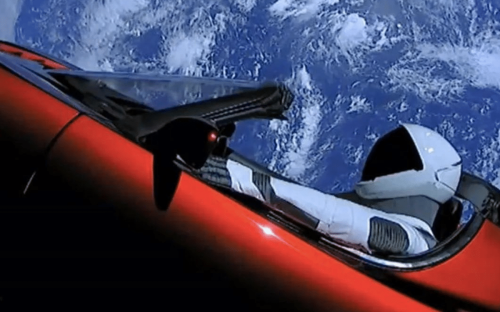 Elon Musk’s Tesla Roadster in space moving towards Earth at over 3,000 km/h