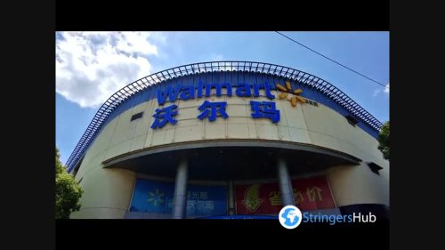 WalMart Supermarket Reopens In Shanghai, China