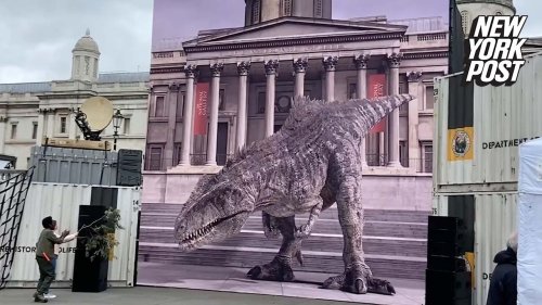 T-Rex takes over Trafalgar Square in London