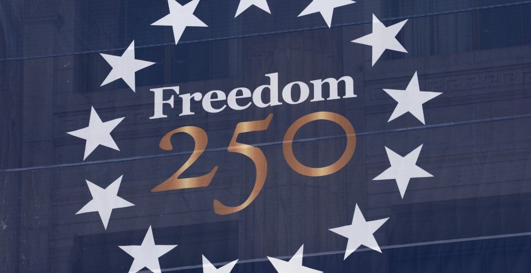 Watch: Trump's Freedom 250 stage almost crushes performers