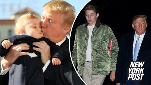 See it: Before Barron towered over Donald Trump
