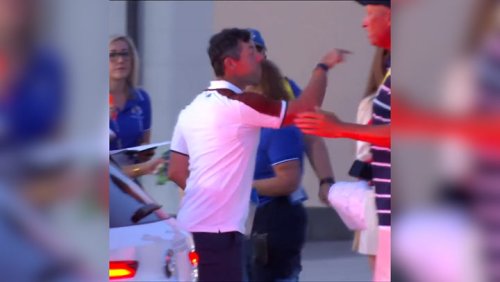Rory Mcllroy caught on camera arguing in car park at Ryder Cup
