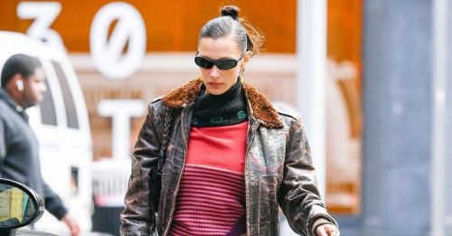 Bella Hadid wore a major 2023 accessory trend in a way that's puzzling and cool