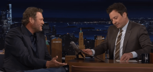 Jimmy Fallon and Blake Shelton get heated on 'The Tonight Show' 