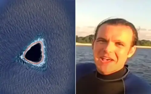 Diver shares the truth about mysterious hollow island blacked out on Google Maps