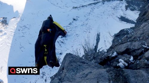 Daredevil trains for the world’s biggest ever wingsuit jump of 26,000ft - off Everest